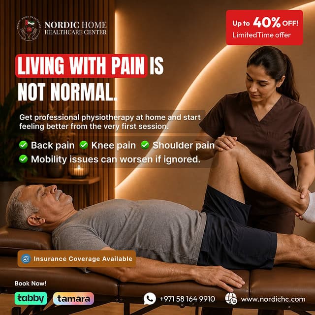 Living with pain is not normal — Nordic Home Healthcare physiotherapy campaign